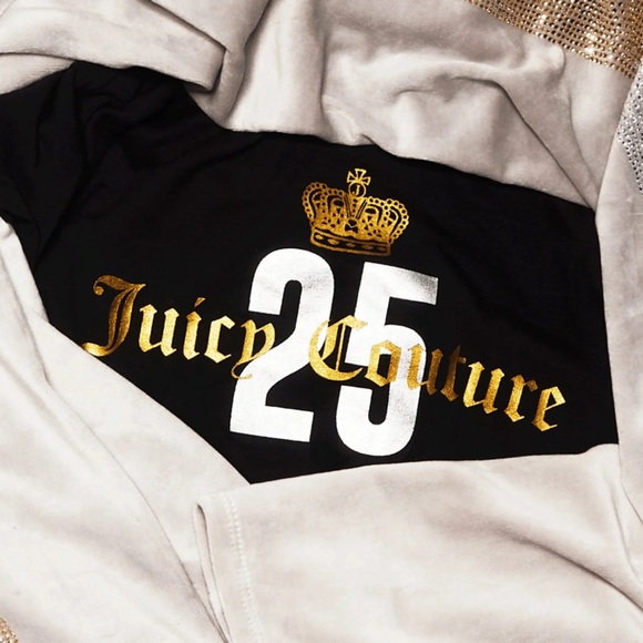 JUICY COUTURE 25th Anniversary Gold Crown Crop T - Picture 8 of 8